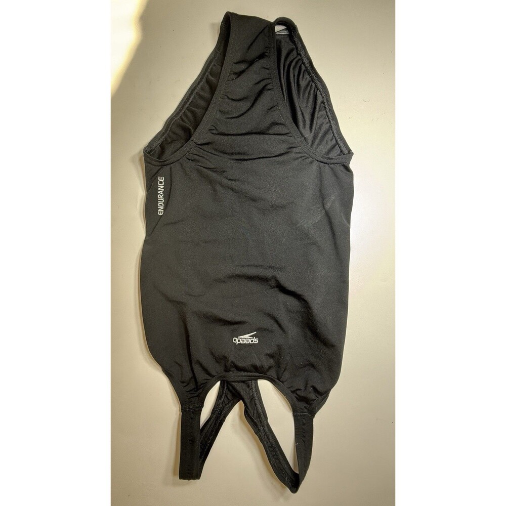 Speedo Endurance+ Women's One Piece Swimsuit Racerback Black Size 10/36